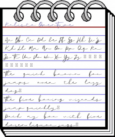 Ralisto Regular animated font preview