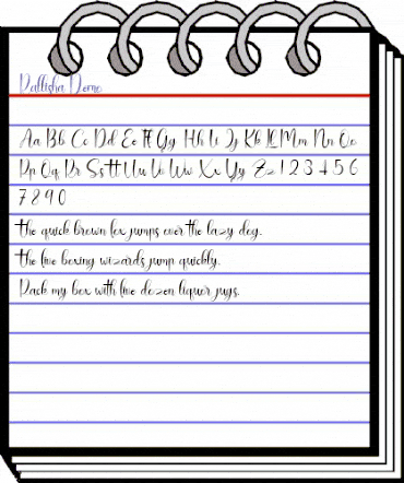 Rallisha Demo Regular animated font preview