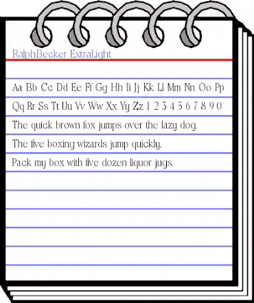 RalphBecker-ExtraLight Regular animated font preview RalphBecker-ExtraLight Regular animated font preview