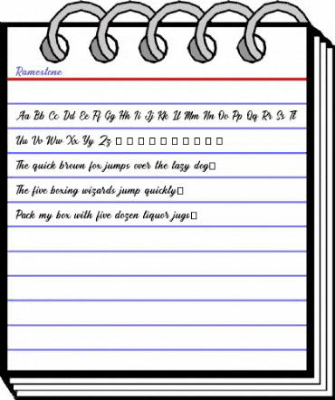 Ramestone Regular animated font preview Ramestone Regular animated font preview