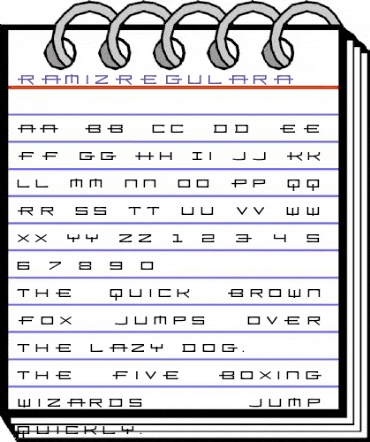 RamizRegularA Regular animated font preview