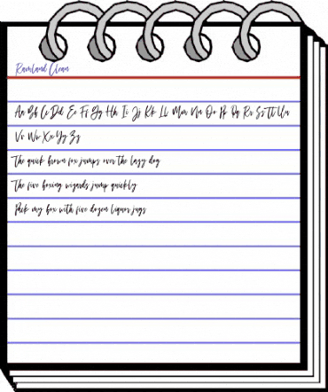 Ramland Clean Regular animated font preview