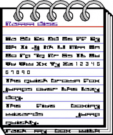 Ramm disc Regular animated font preview Ramm disc Regular animated font preview