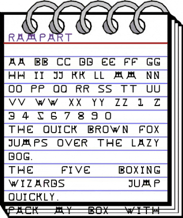 Rampart Regular animated font preview Rampart Regular animated font preview