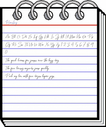 Ramstay Regular animated font preview