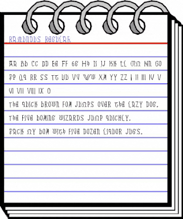 Ramundus Regular animated font preview