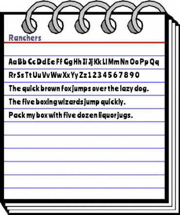 Ranchers Regular animated font preview Ranchers Regular animated font preview