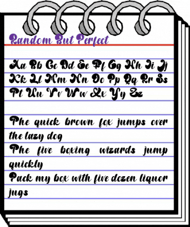 Random But Perfect Regular animated font preview Random But Perfect Regular animated font preview