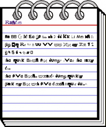 Random Regular animated font preview Random Regular animated font preview