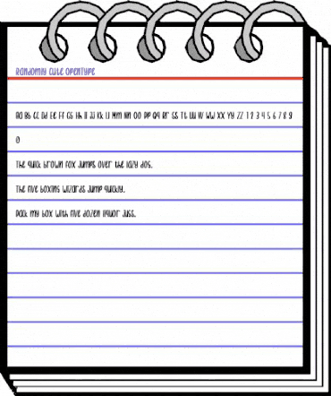 Randomly Cute Regular animated font preview Randomly Cute Regular animated font preview