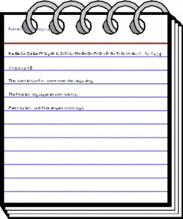 Randomosity Regular animated font preview Randomosity Regular animated font preview