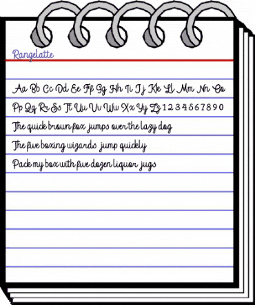 Rangelatte Regular animated font preview Rangelatte Regular animated font preview