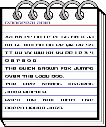 Range Paladin Regular animated font preview Range Paladin Regular animated font preview