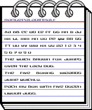 Range Paladin Halftone Regular animated font preview Range Paladin Halftone Regular animated font preview