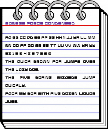 Ranger Force Condensed Regular animated font preview Ranger Force Condensed Regular animated font preview