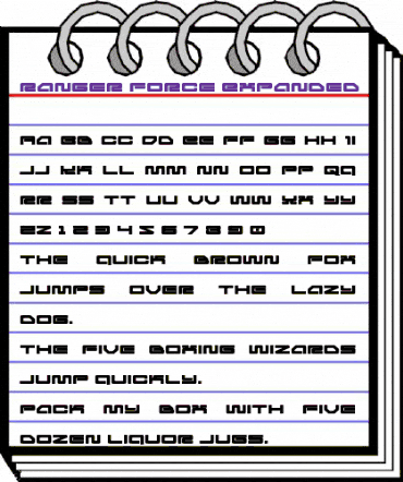 Ranger Force Expanded Regular animated font preview Ranger Force Expanded Regular animated font preview