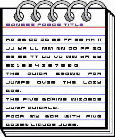 Ranger Force Title Regular animated font preview Ranger Force Title Regular animated font preview