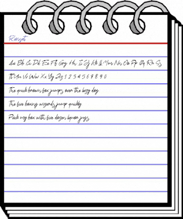 Ranget Regular animated font preview