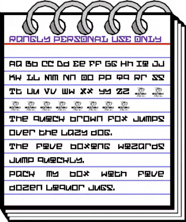 Rangly PERSONAL USE ONLY Regular animated font preview Rangly PERSONAL USE ONLY Regular animated font preview
