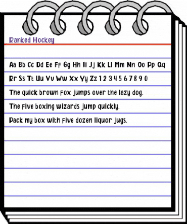 Ranked Hockey Regular animated font preview Ranked Hockey Regular animated font preview