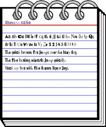 Ransom Italic animated font preview Ransom Italic animated font preview