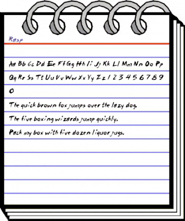 Rasp Regular animated font preview Rasp Regular animated font preview