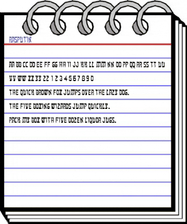 Rasputin Regular animated font preview