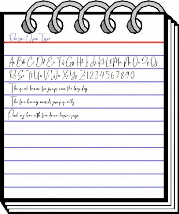 Rastyin Regular animated font preview