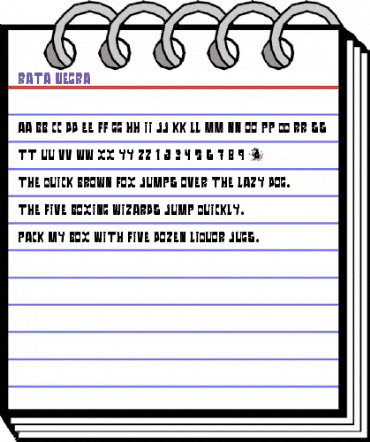 Rata Negra Regular animated font preview