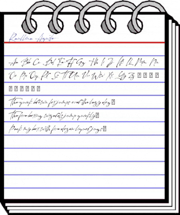 Raullina Aguste Regular animated font preview