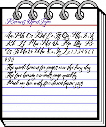 Ravaris Regular animated font preview