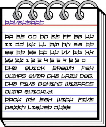Raveheart Regular animated font preview Raveheart Regular animated font preview
