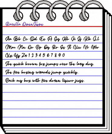 Ravella Regular animated font preview Ravella Regular animated font preview