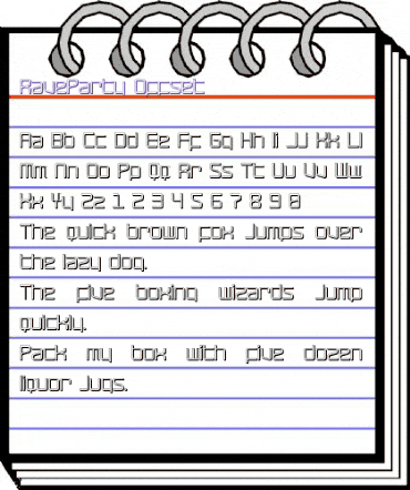 RaveParty Offset Regular animated font preview RaveParty Offset Regular animated font preview