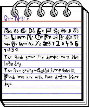 Raw Notice Regular animated font preview Raw Notice Regular animated font preview