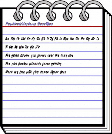 Rawkin pickles demo Regular animated font preview Rawkin pickles demo Regular animated font preview