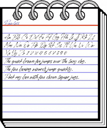 Rawless Regular animated font preview