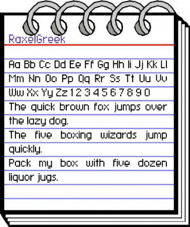 RaxelGreek Regular animated font preview RaxelGreek Regular animated font preview