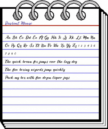 Raybent Mango Raybent Mango animated font preview