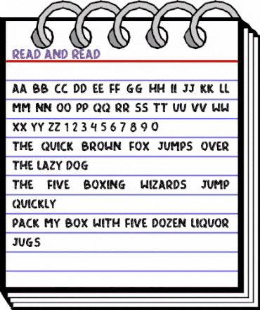 READ AND READ Regular animated font preview READ AND READ Regular animated font preview