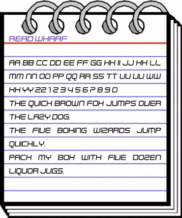 Read Wharf Regular animated font preview