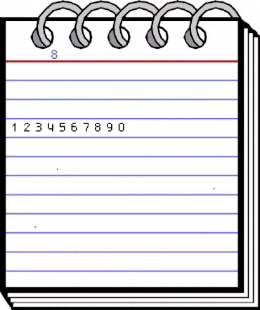 rktr8num Regular animated font preview rktr8num Regular animated font preview