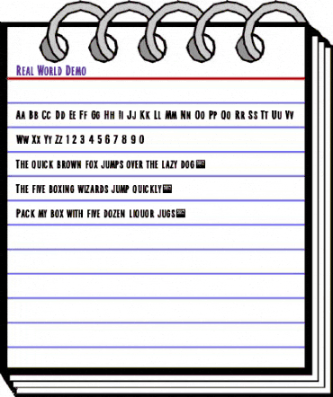 Real World - Demo Regular animated font preview Real World - Demo Regular animated font preview