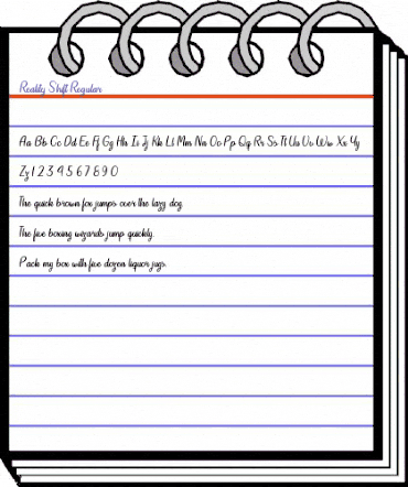 Reality Shift Regular animated font preview Reality Shift Regular animated font preview