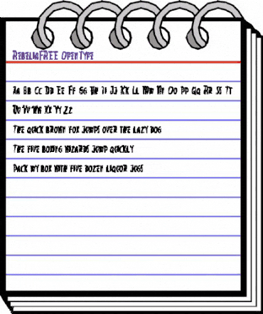 Rebelia FREE Regular animated font preview Rebelia FREE Regular animated font preview