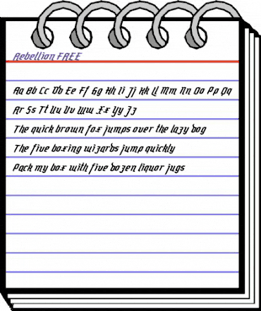 Rebellion FREE Regular animated font preview Rebellion FREE Regular animated font preview