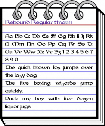 Re Regular animated font preview