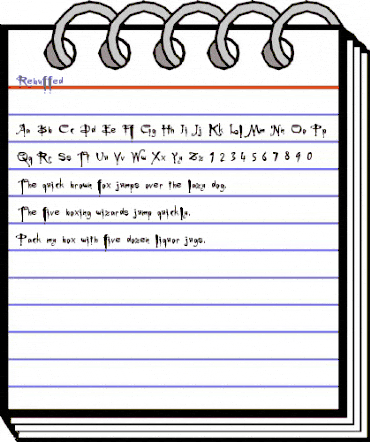 Rebuffed Regular animated font preview Rebuffed Regular animated font preview