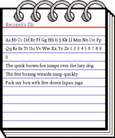 Recognita SSi Regular animated font preview Recognita SSi Regular animated font preview