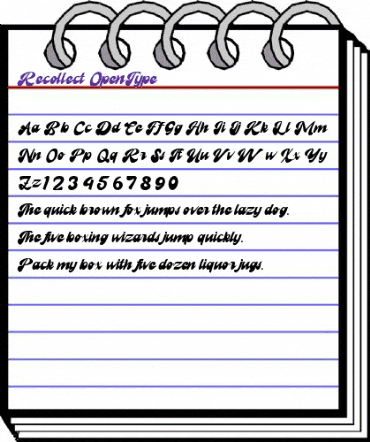 Recollect Regular animated font preview Recollect Regular animated font preview